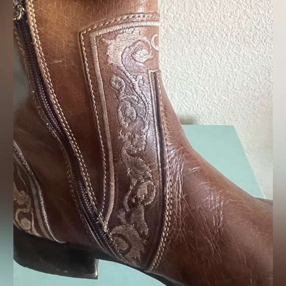 MARK NASON Rock Lives Cipher Made In Italy Distressed VINTAGE Western Boots Rare - Picture 14 of 16